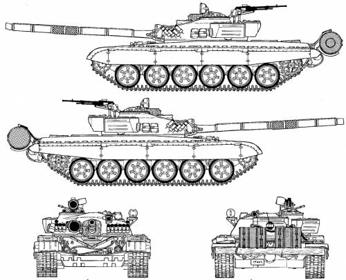 Blueprints Tanks Russian Tanks T 72m1
