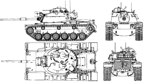 Chrysler M60 Patton Main Battle Tank Art Map/Flag Print 5 
