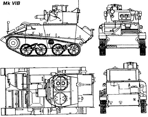 Blueprints > > Tanks U-Z > Vickers Tank Mk.VIB