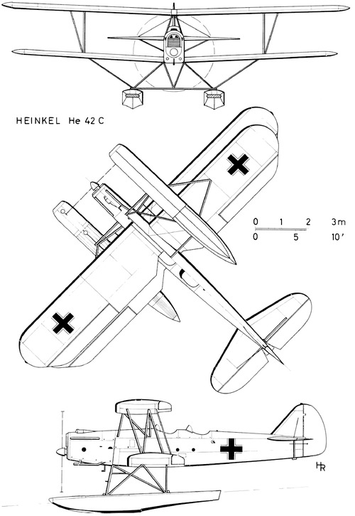 Blueprints > WW2 Airplanes > Heinkel > Heinkel He 42C