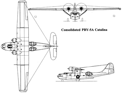 PBY5-A Catalina WWII digital art print 