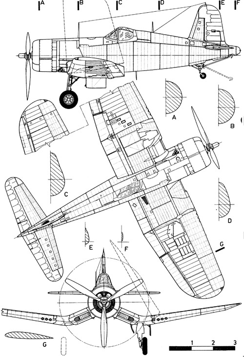 Vought F4U F4U-1 Corsair 1940's Factory Blueprints WW2 Aircraft RARE ARCHIVE 