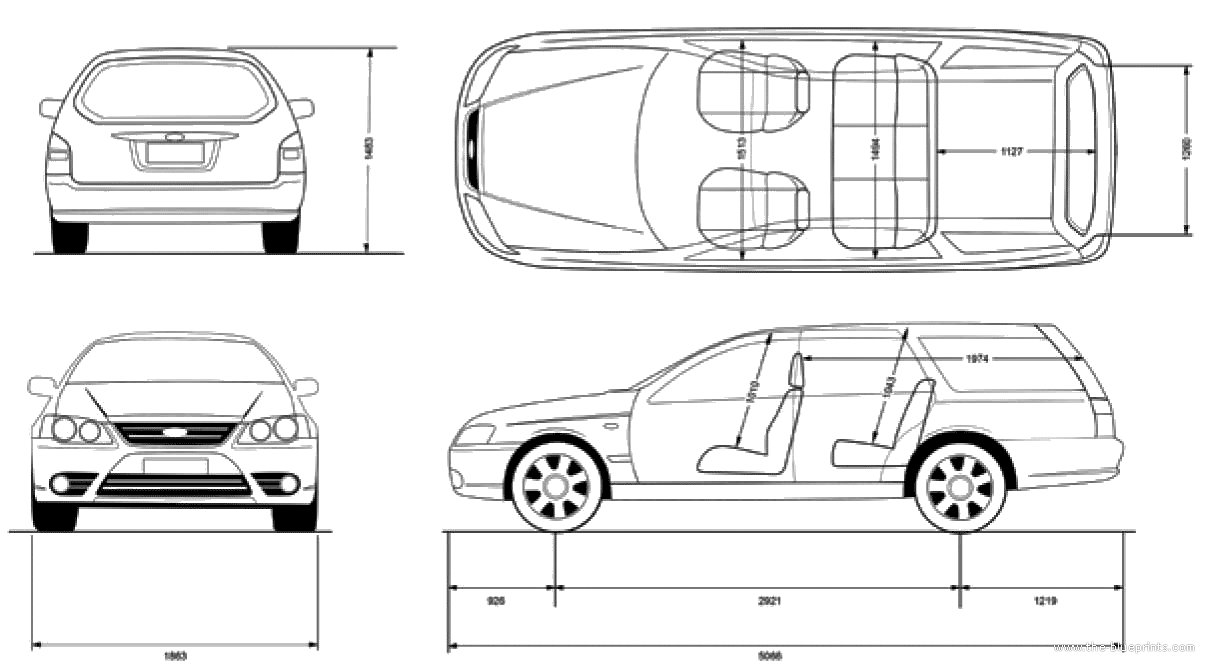 Ford falcon dimensions