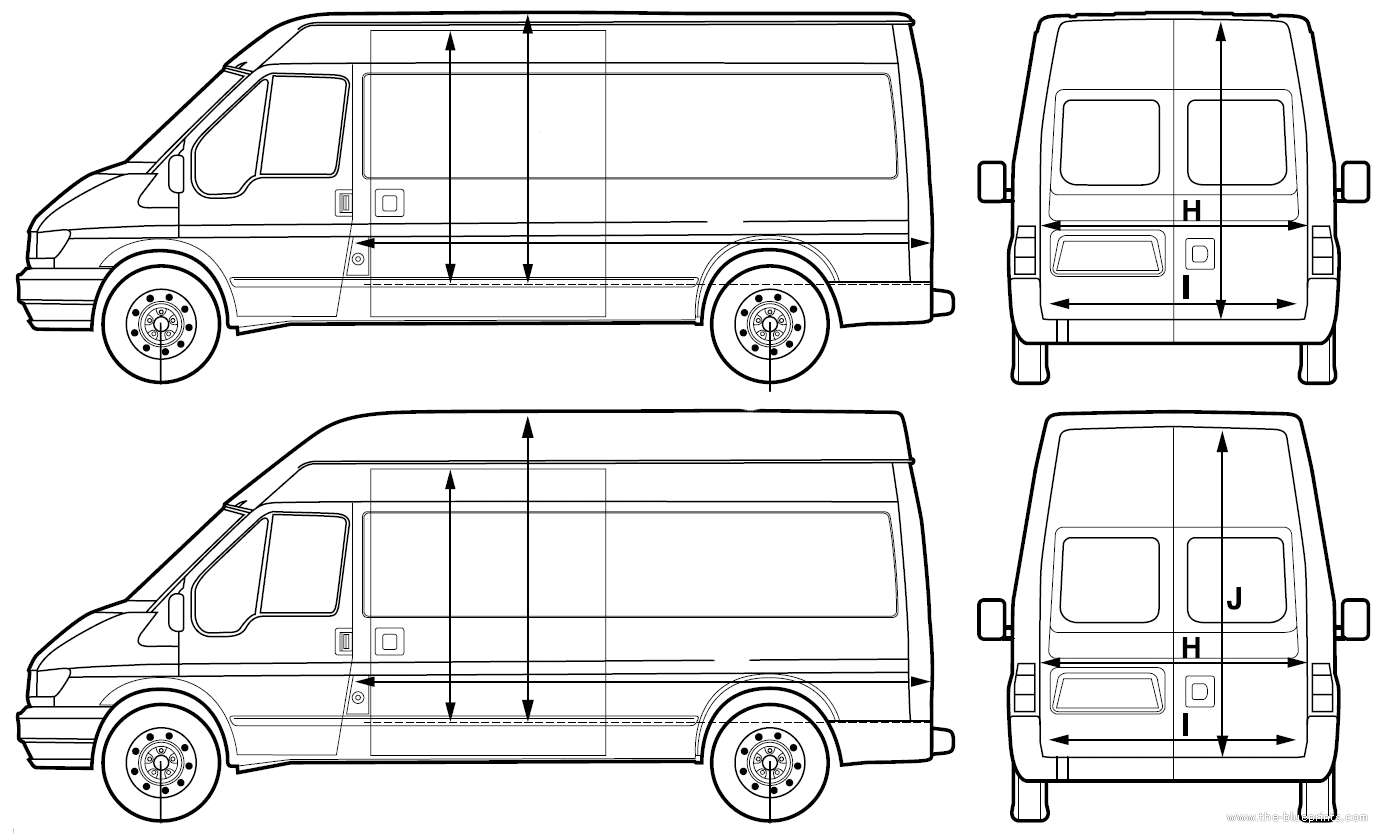 Ford transit line drawing #2