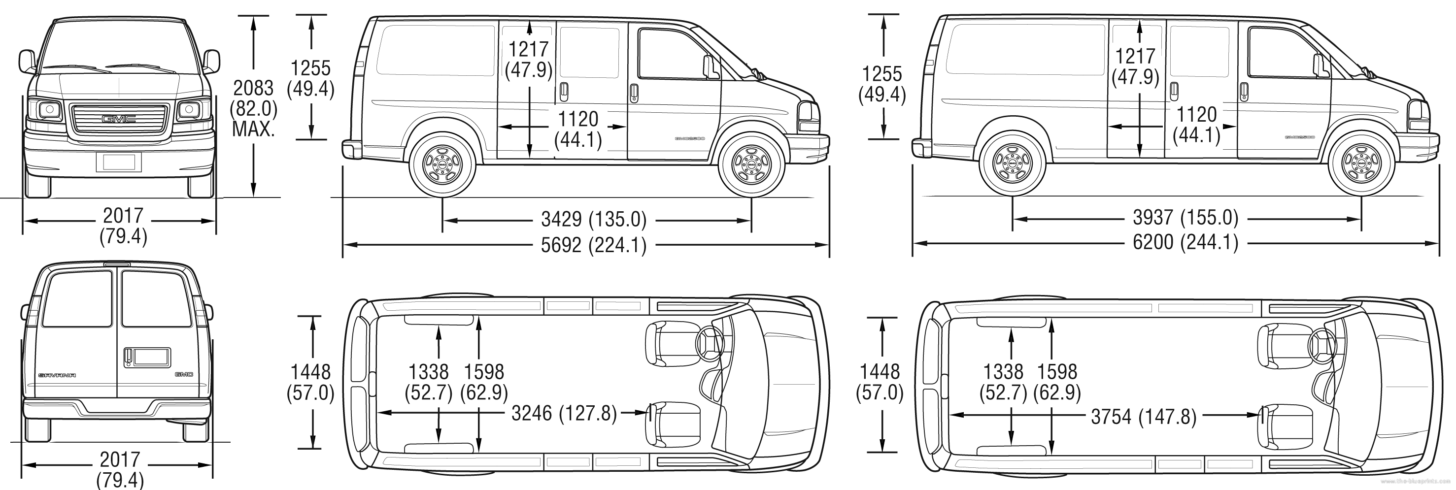 Ford econoline cargo van cargo dimensions #4