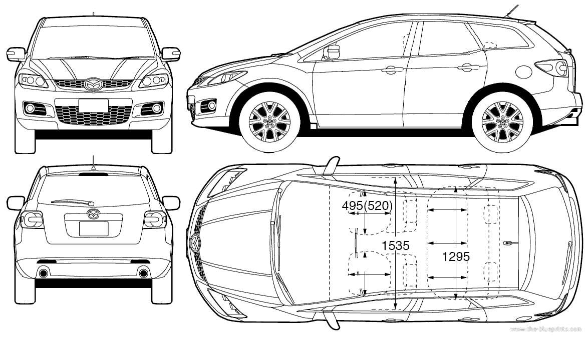 Mazda cx 7 dimensions