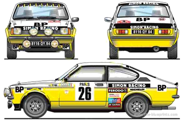 Opel Kadett C2 Gt E Evolution 2 Group 2 1978 Racing Cars