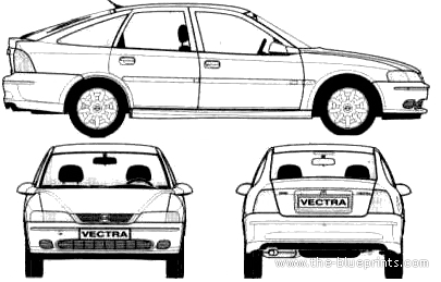 Blueprints > Cars > Opel > Opel Vectra B 5-Door (1994)