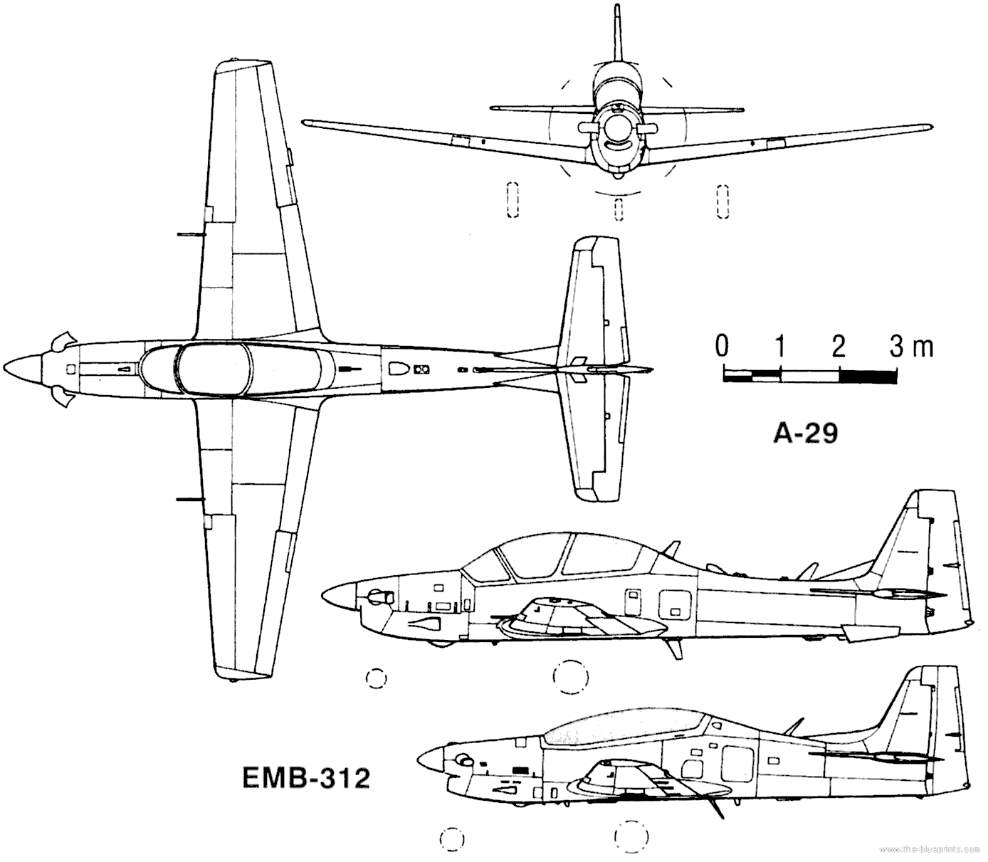 AirMod va a modificar 25 aviones T-27 Tucano para una versión de ataque Embraer-emb-312-tucano