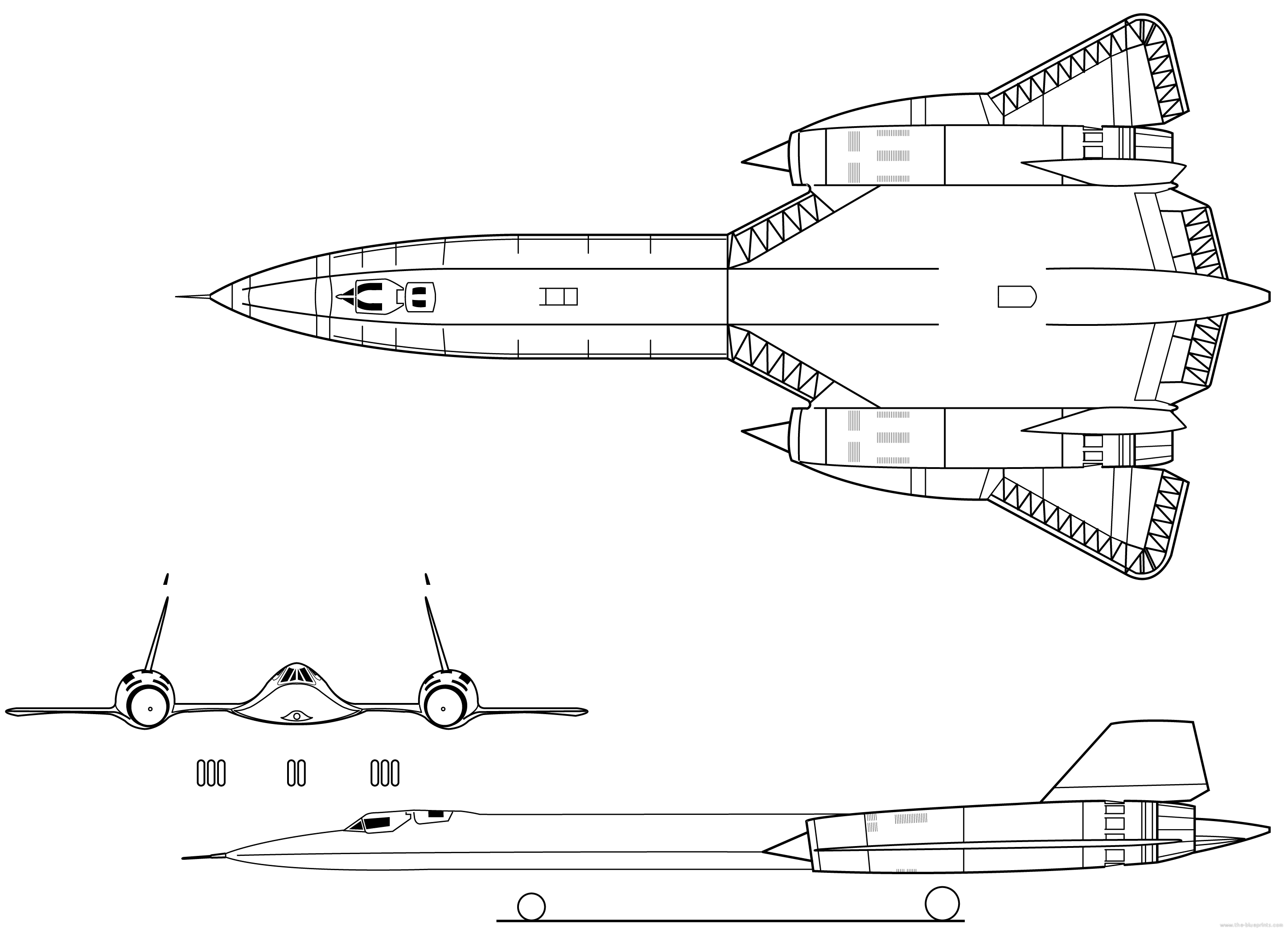 Sr 71 blackbird blueprint
