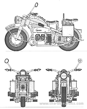 Blueprints > Motorcycles > Zundapp > Zundapp KS750 (1942)