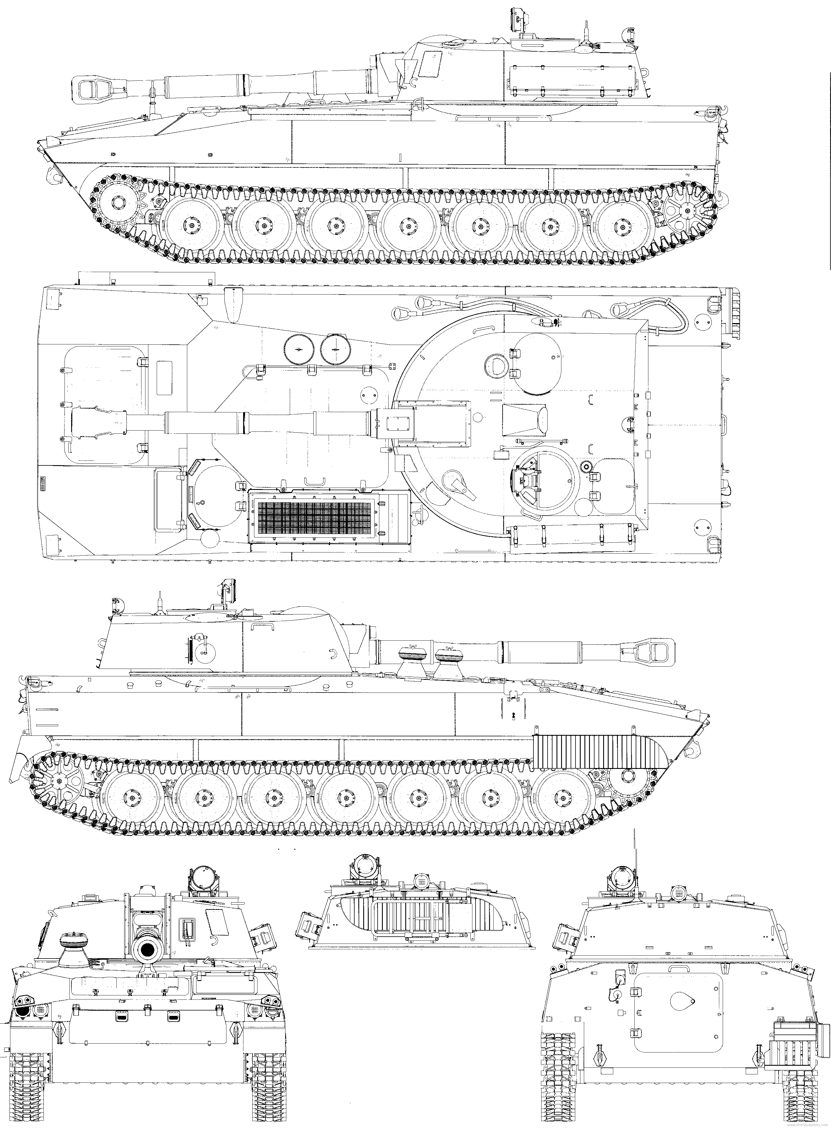 2S1 Gvodzika blueprint