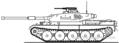 Blueprints > Tanks Tanks G-J > JGSDF Type 74 MBT