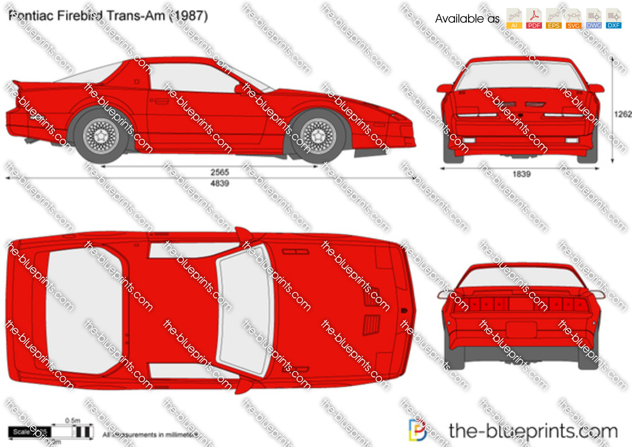 dxf file "91 Trans Am" 