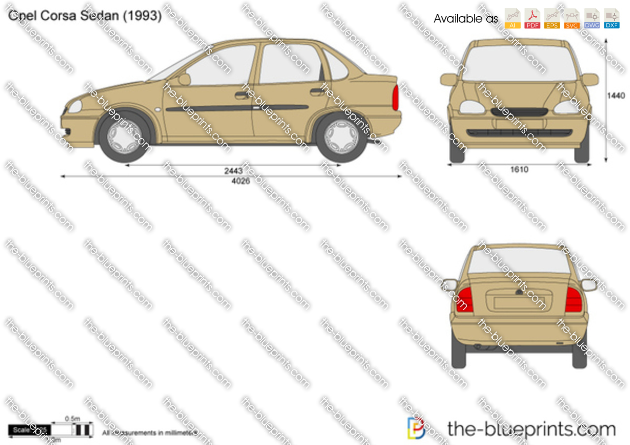 Blueprint Chevrolet Corsa Wind (2p) 1994 by VictorBravoDesign on DeviantArt