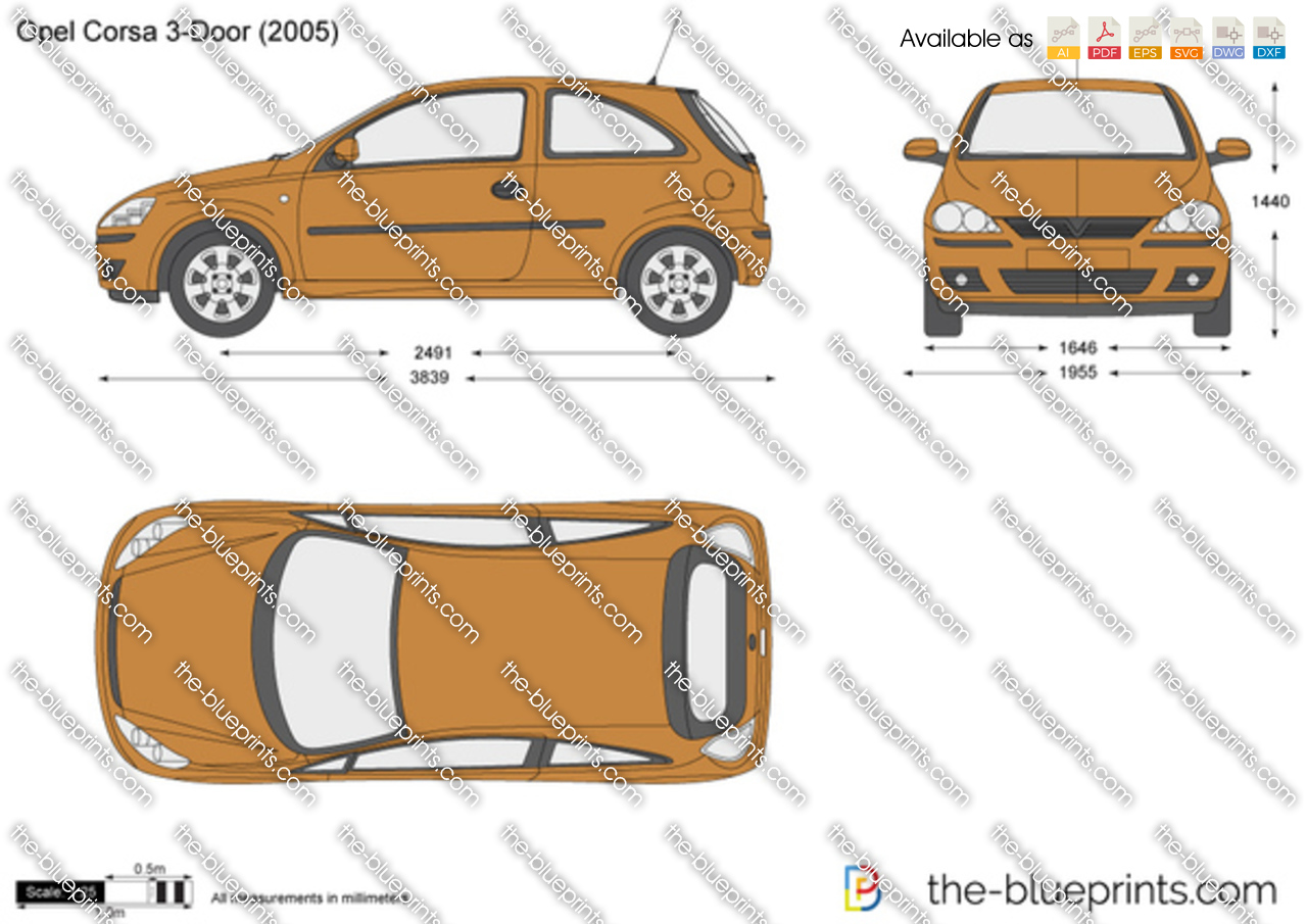 Templates - Cars - Opel - Opel Corsa D 3-Door