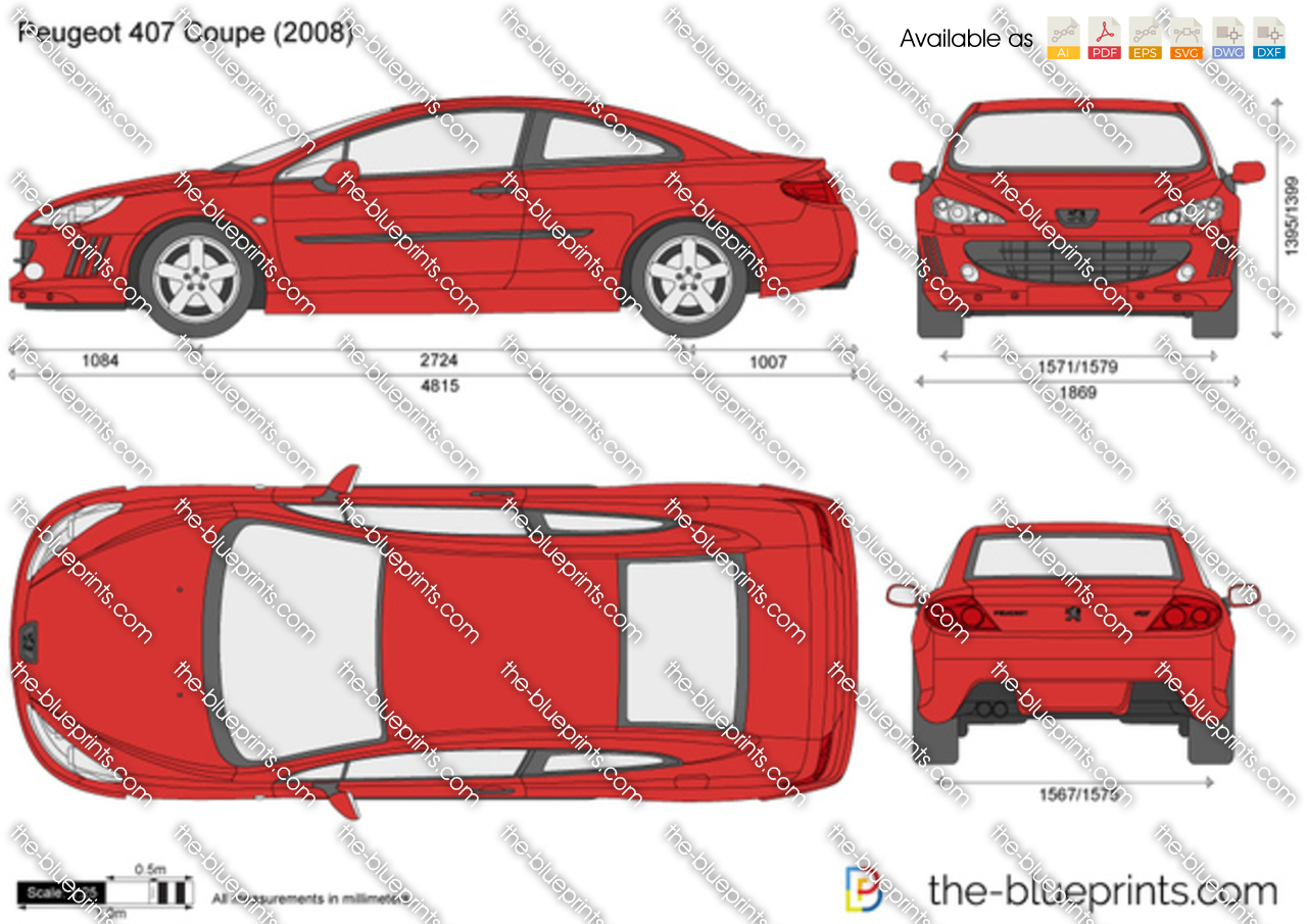 Peugeot 407 Colours Chart