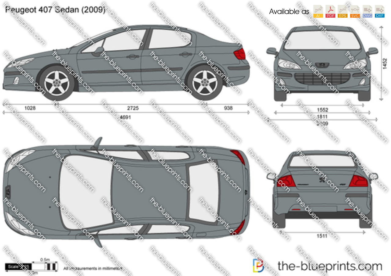 Peugeot 407 Colours Chart