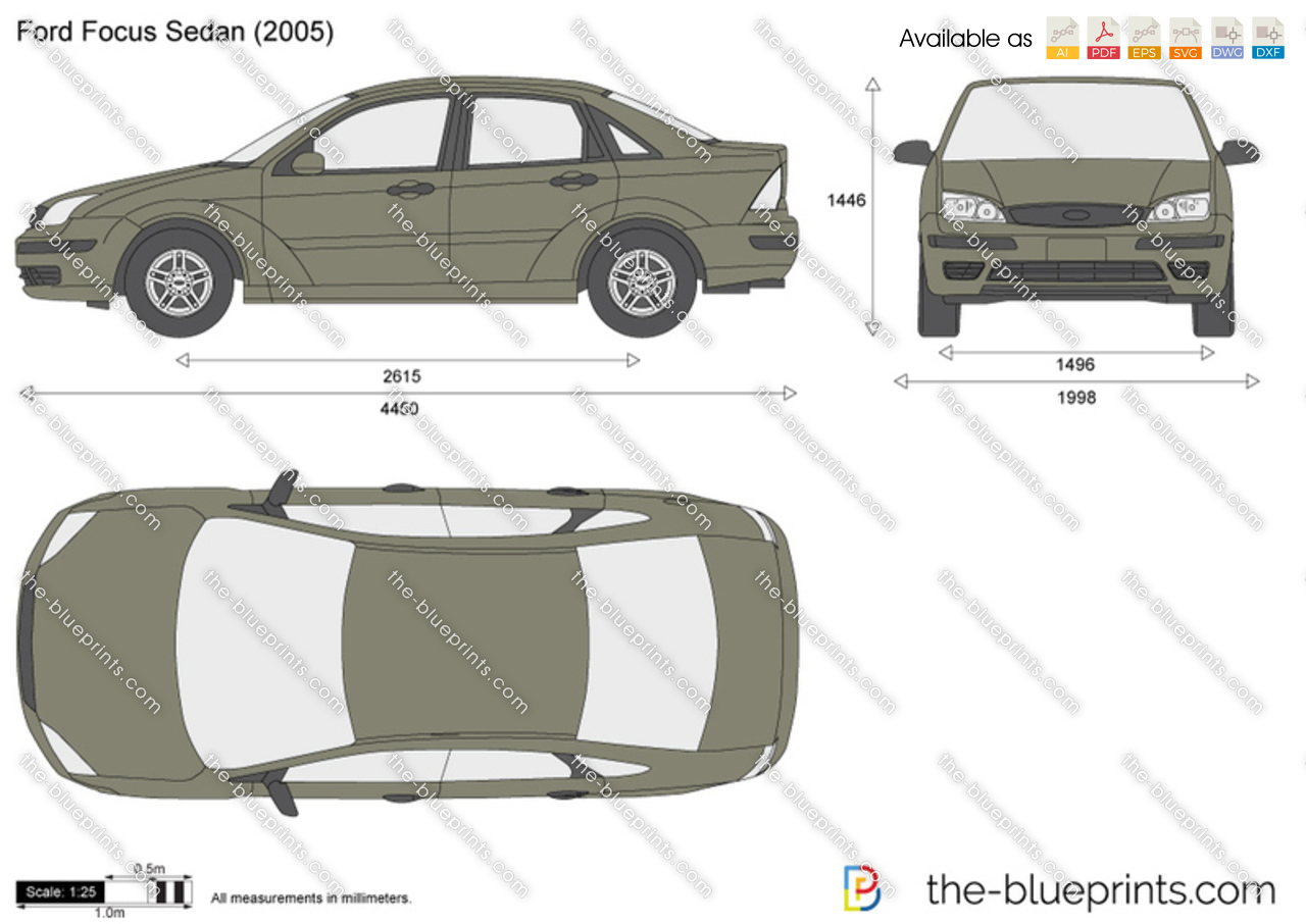 Image result for 1998 ford focus sedan blueprint