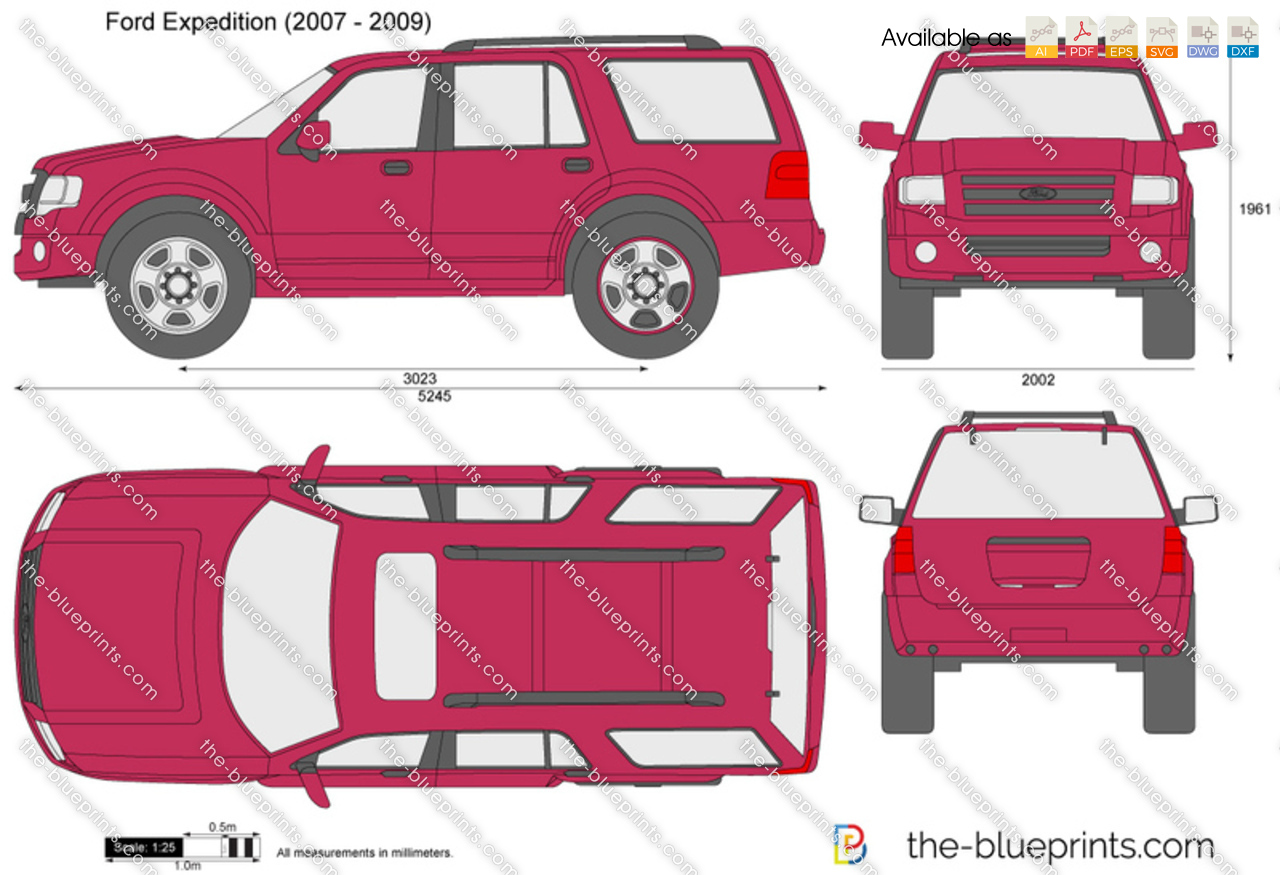 Ford Expedition Vector Drawing