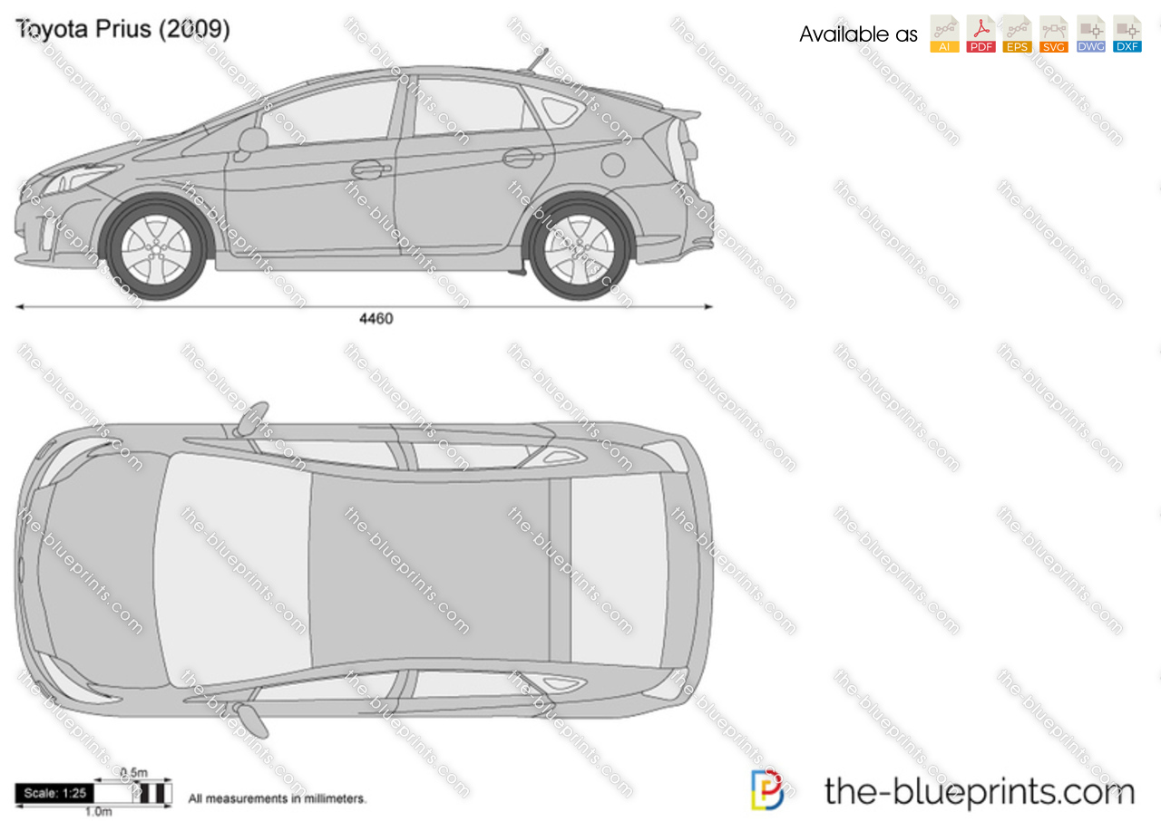 2012 Toyota Prius Color Chart