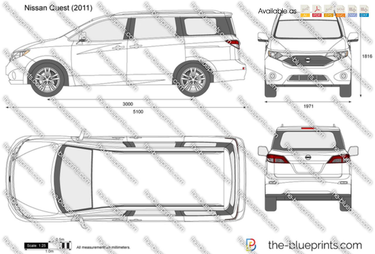 Nissan Quest Vector Drawing