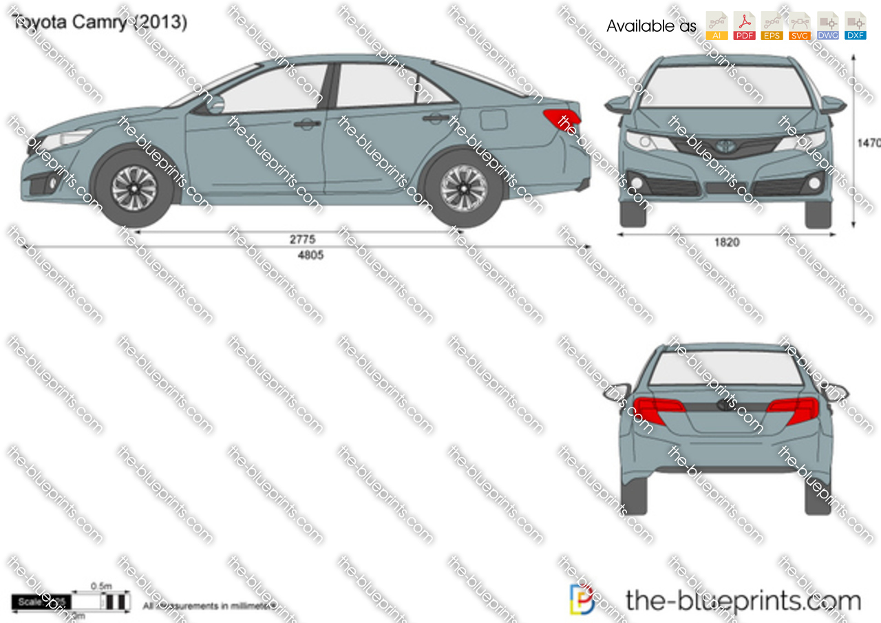 Toyota camry dimensions 2013