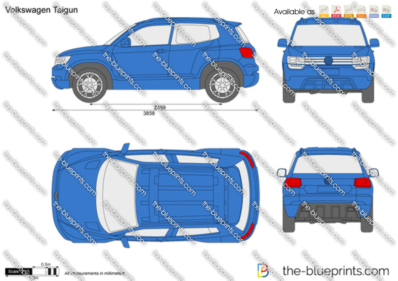 The-Blueprints.com - Vector Drawing - Volkswagen Taigun