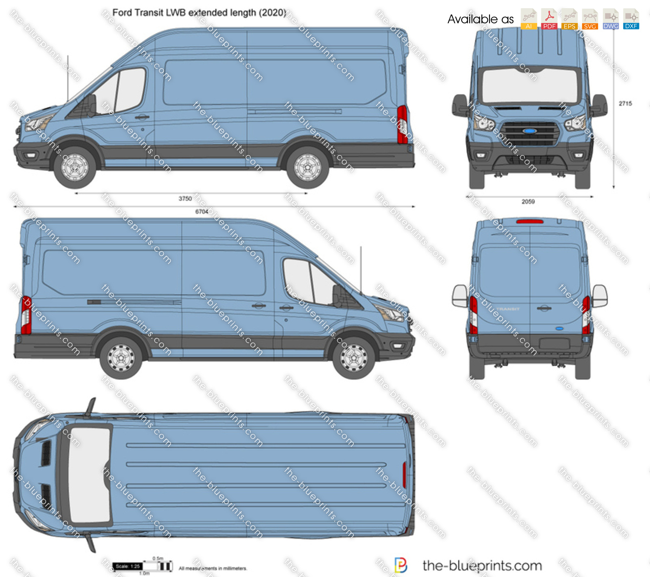 2019 Ford Transit Dimensions High-Quality