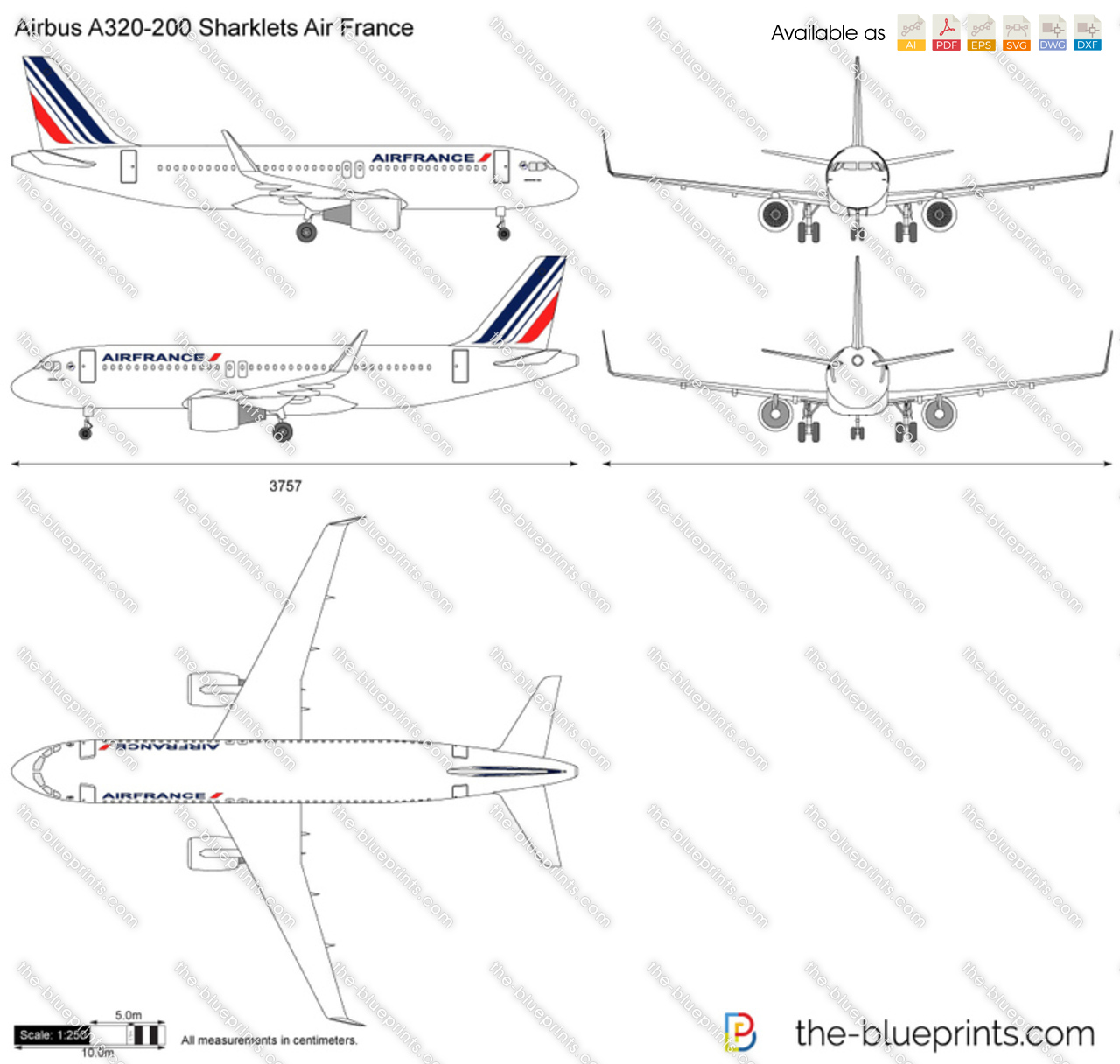 Airbus A320-200 Sharklets Air France