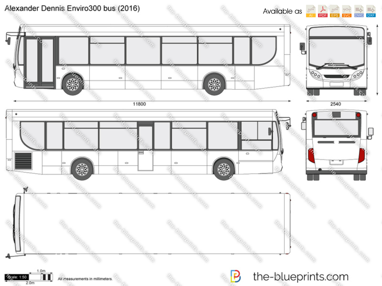 Alexander Dennis Enviro300 bus