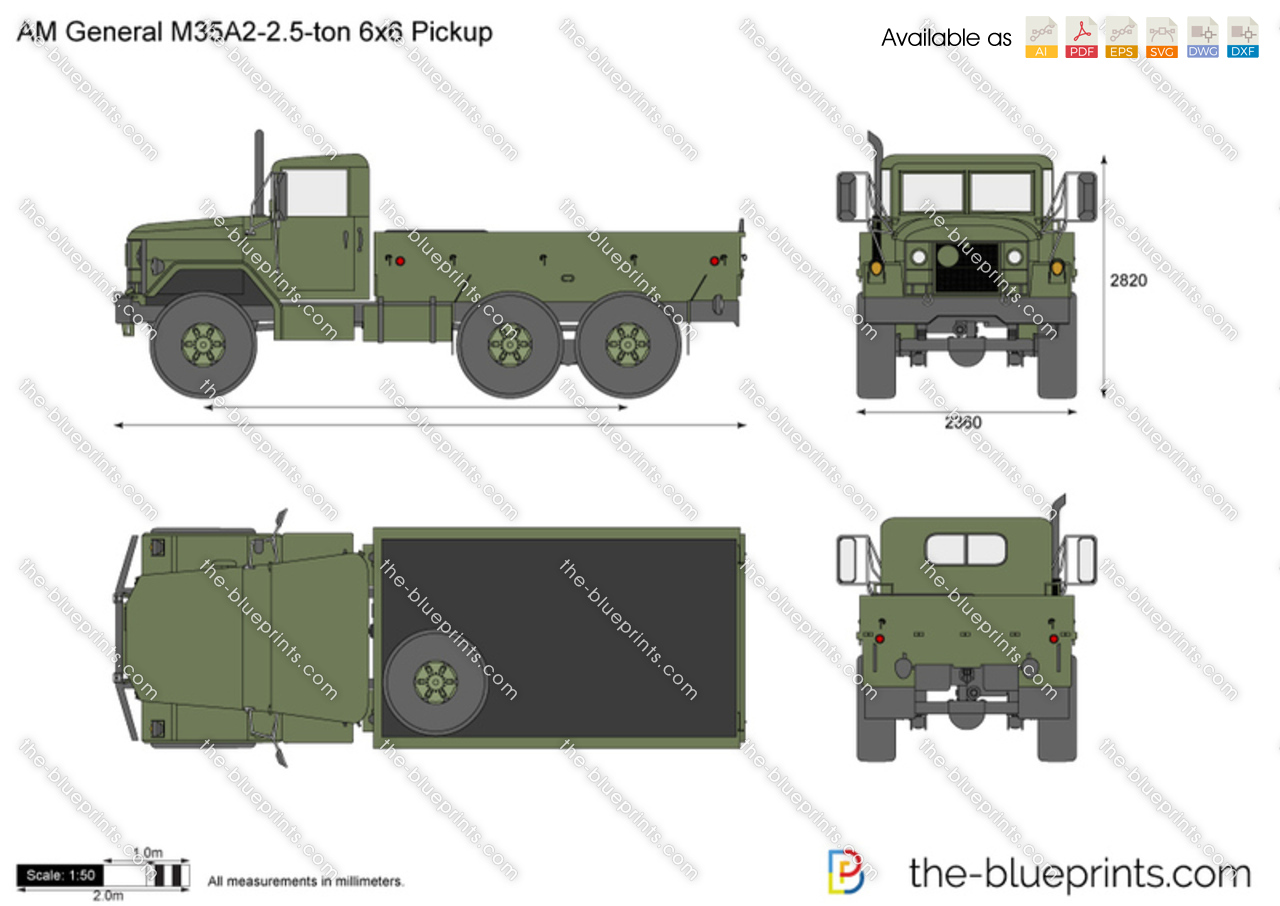 AM General M35A2-2.5-ton 6x6 Pickup