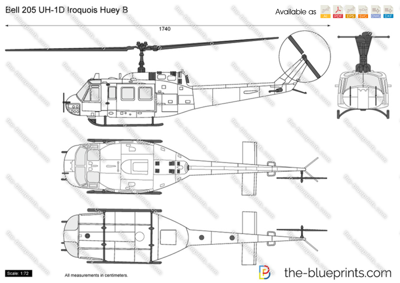 Bell 205 UH-1D Iroquois Huey B