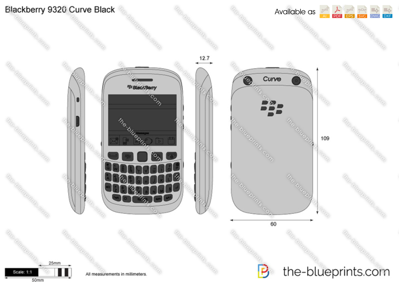 Blackberry 9320 Curve Black