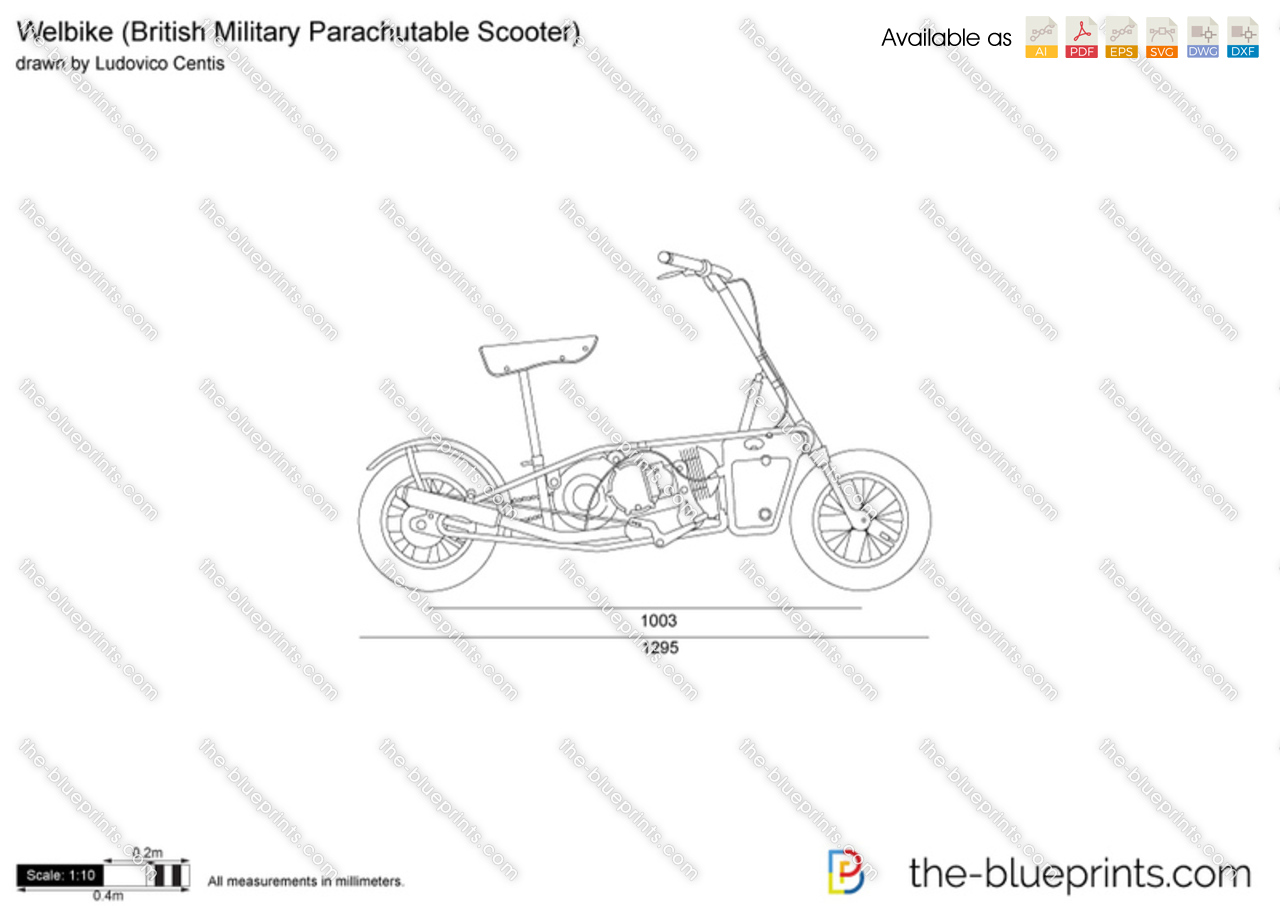 British Military Parachutable Scooter