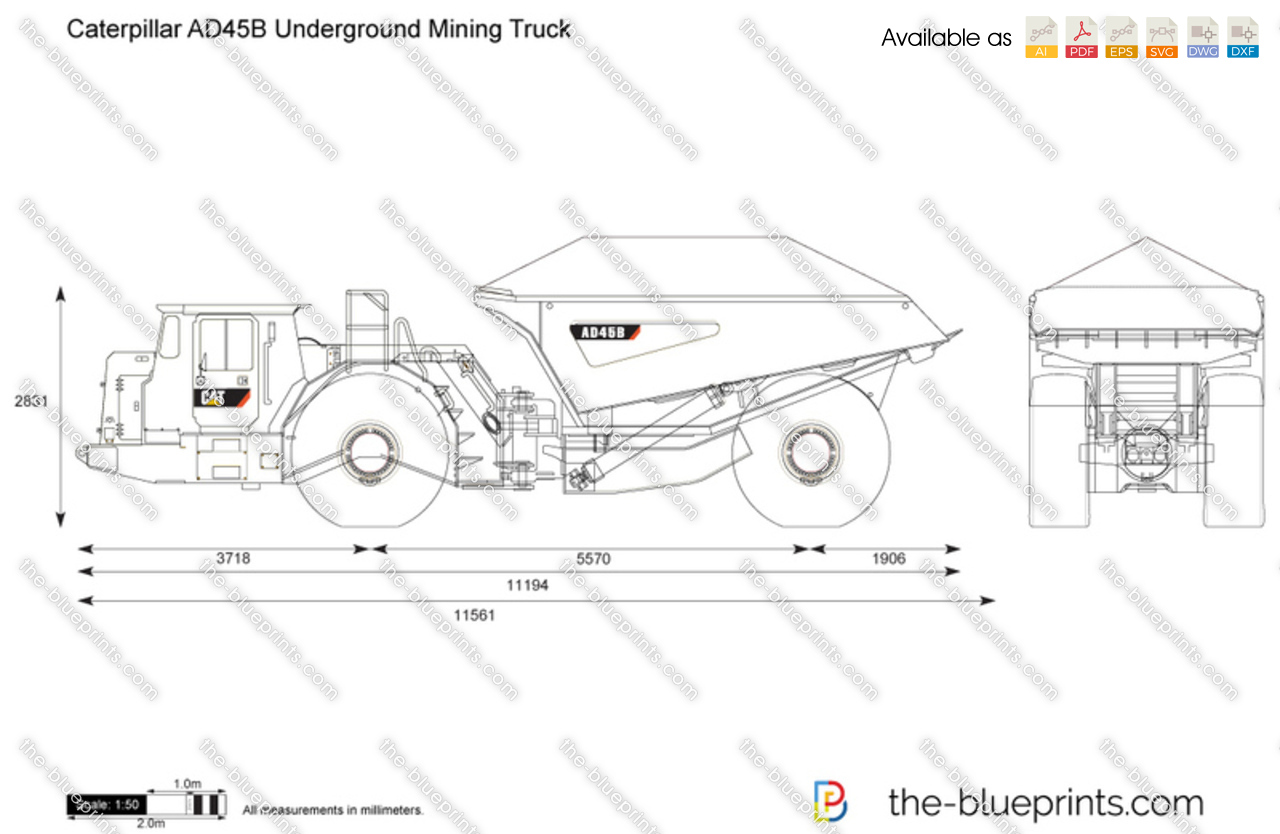 Caterpillar AD45B Underground Mining Truck