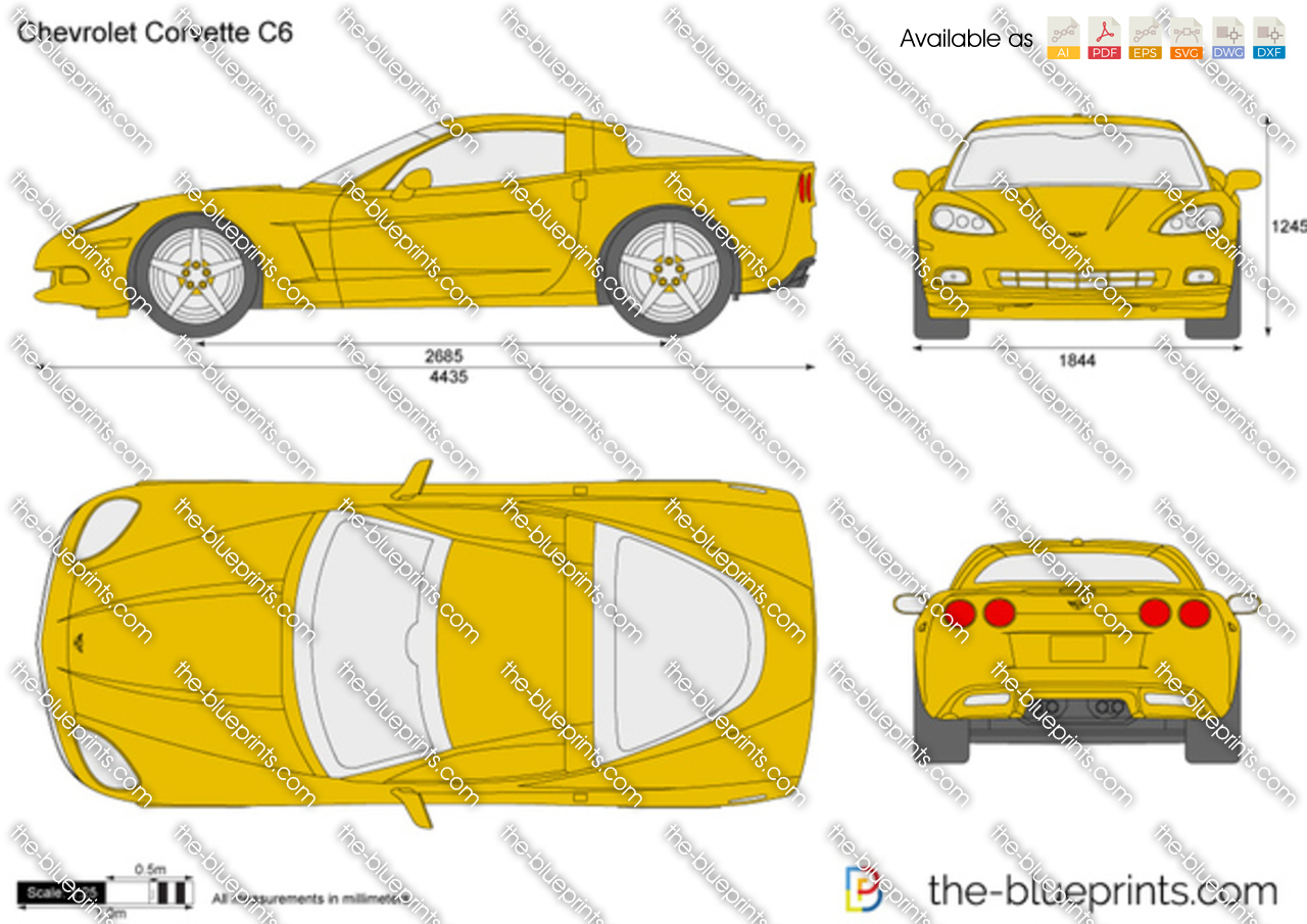 example c request get vector drawing C6 Chevrolet Corvette