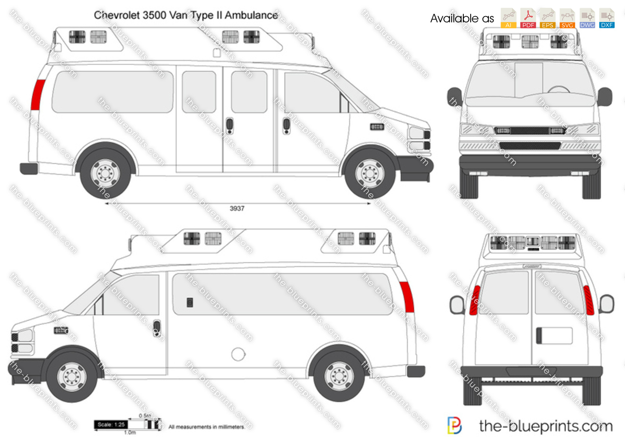 Chevrolet Express 3500 Van Type II Ambulance