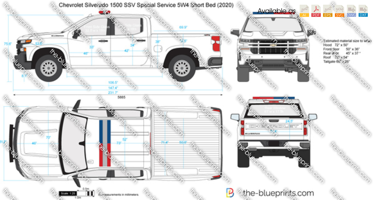 Chevrolet Silverado 1500 SSV Special Service 5W4 Short Bed