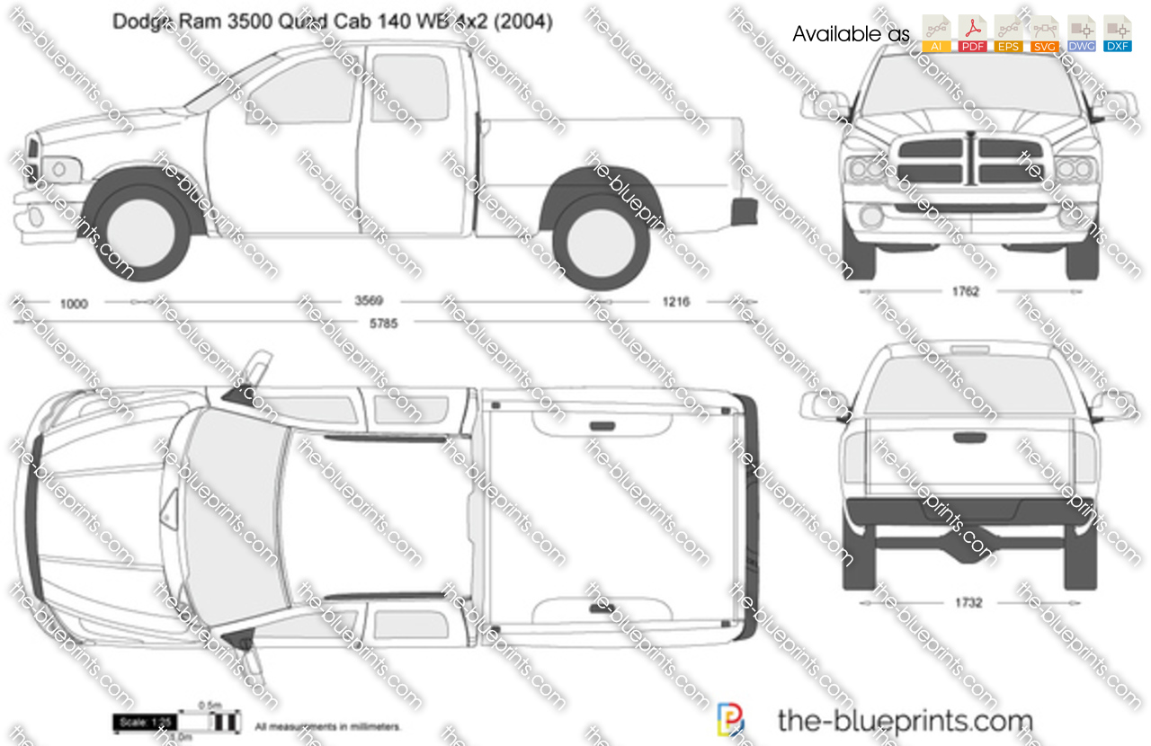 Dodge Ram 3500 Quad Cab 140 WB 4x2