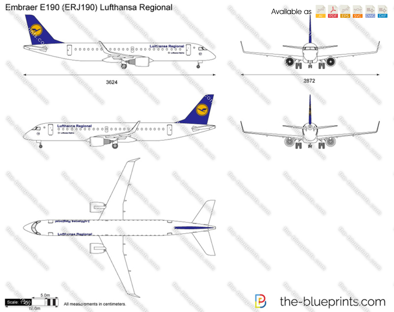 Embraer E190 (ERJ190) Lufthansa Regional
