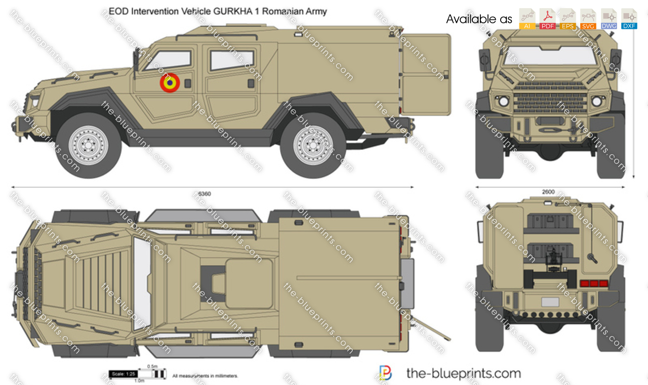 EOD Intervention Vehicle GURKHA 1 Romanian Army