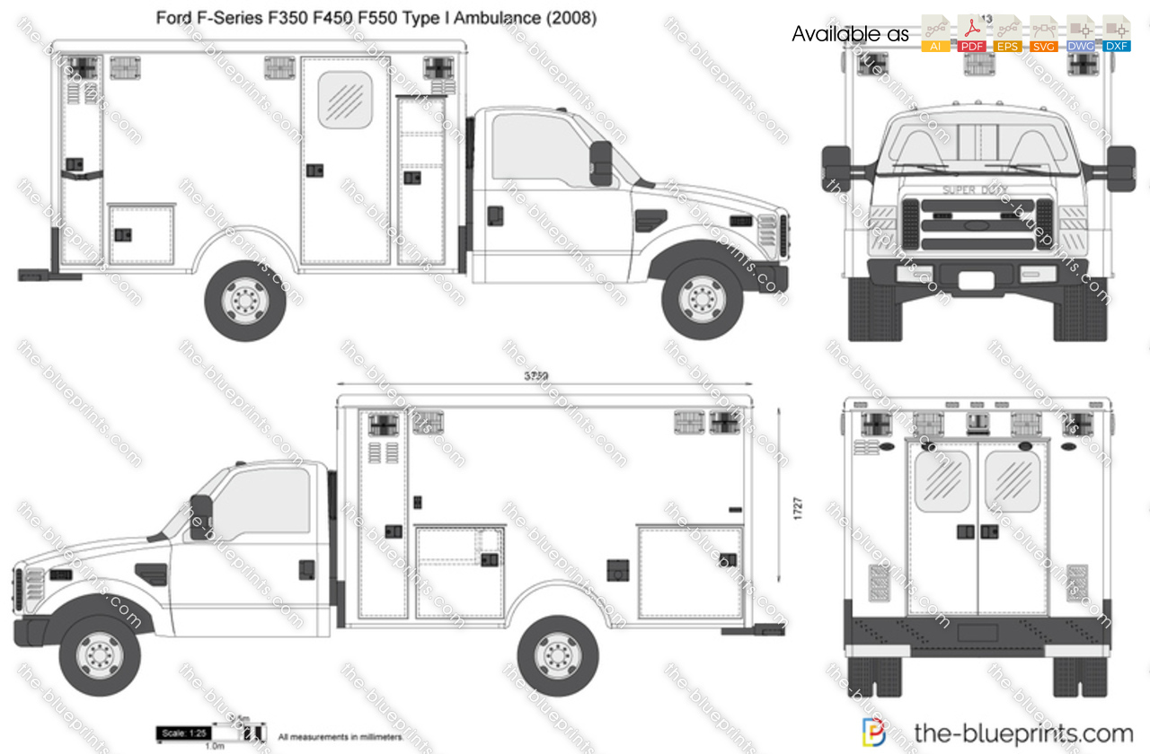 Ford F-Series F-350 F-450 F-550 Type I Ambulance