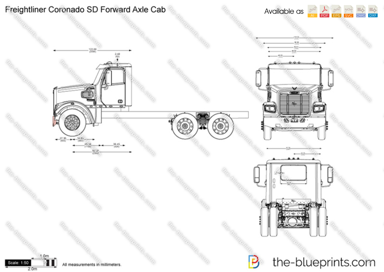 Freightliner Coronado SD Forward Axle Cab