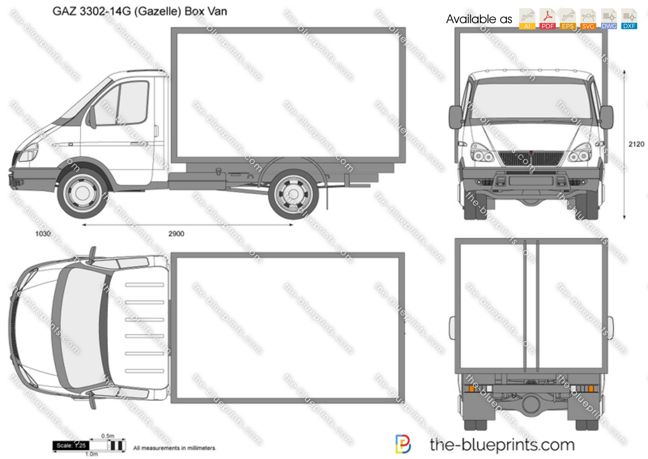 GAZ 3302-14G (Gazelle) Box Van