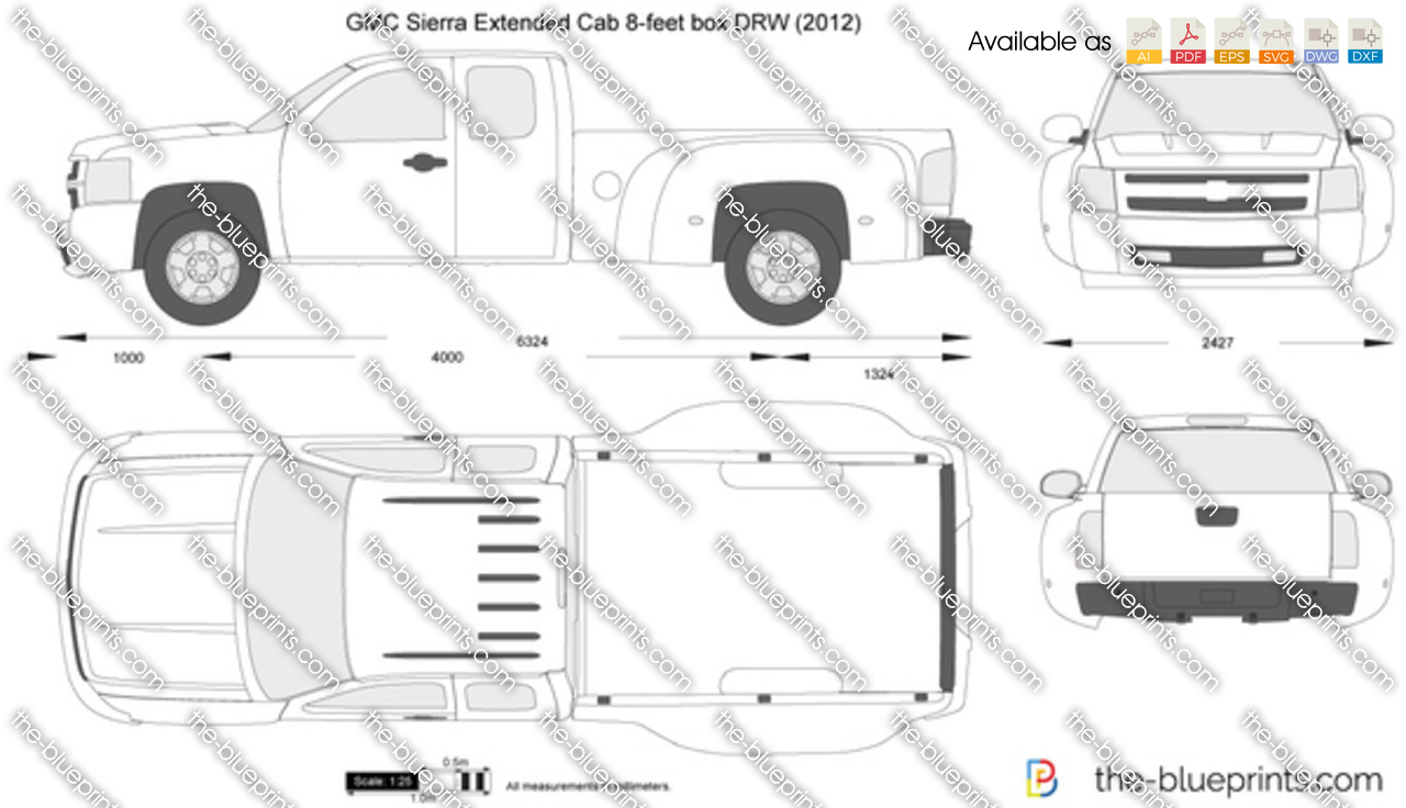 GMC Sierra Extended Cab 8-feet box DRW