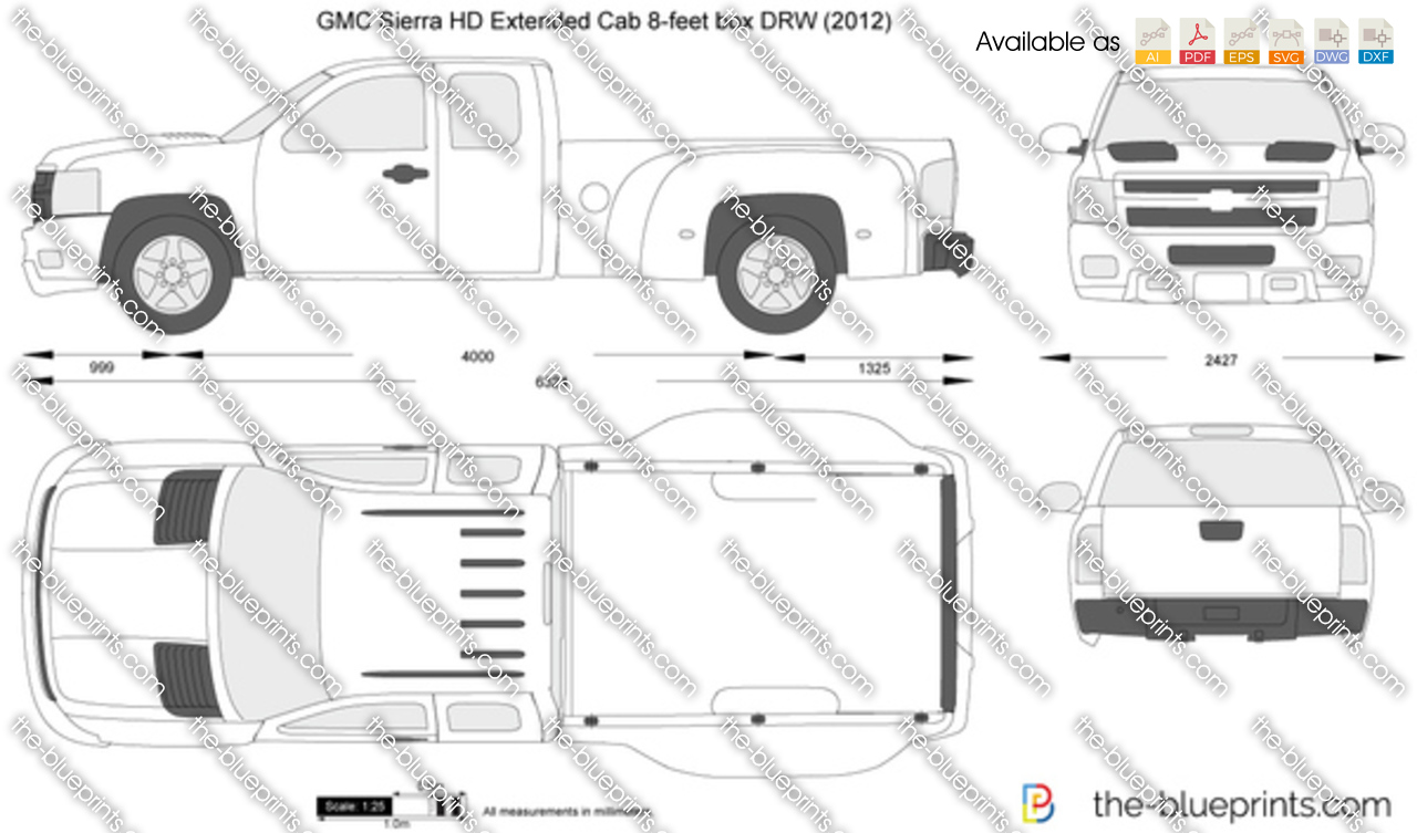GMC Sierra HD Extended Cab 8-feet box DRW
