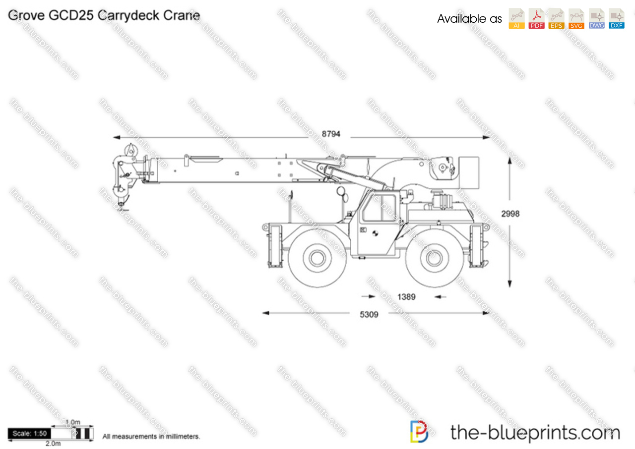 Grove GCD25 Carrydeck Crane
