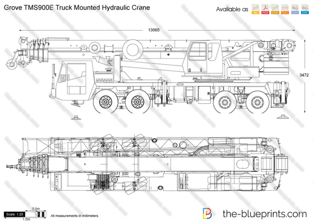 Grove TMS900E Truck Mounted Hydraulic Crane