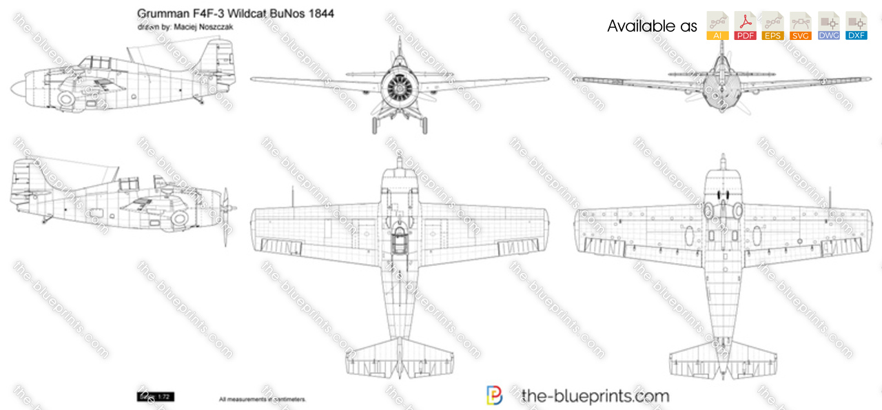 Grumman F4F-3 Wildcat BuNos 1844